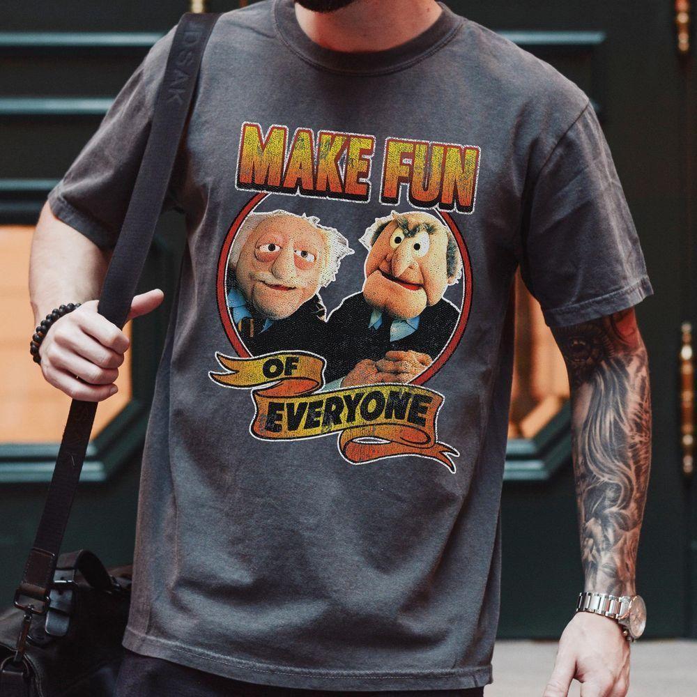 The Muppets Make Fun Of Statler Waldorf Vintage Disney Vuitino Shirt